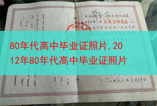 80年代高中毕业证照片,2012年80年代高中毕业证照片